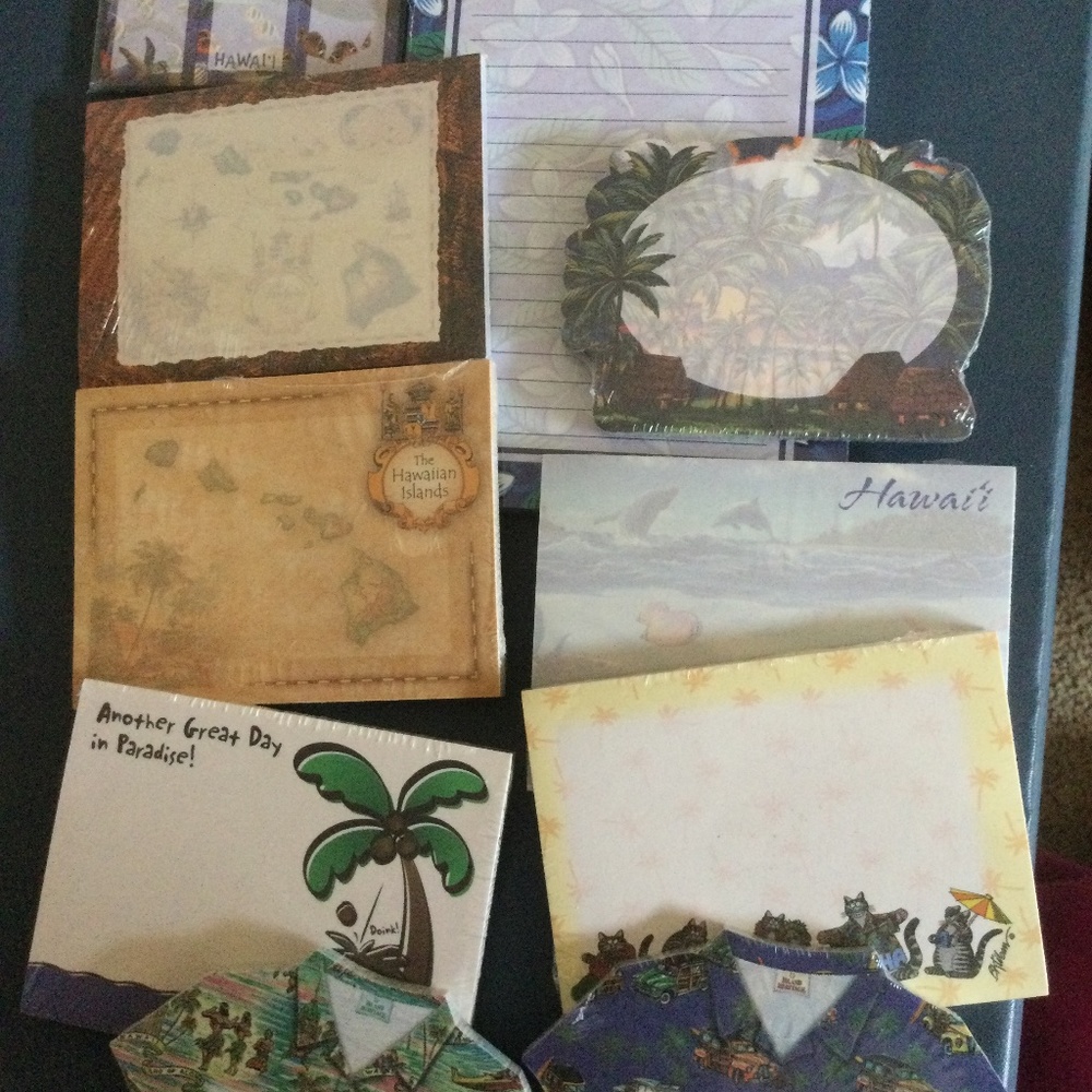 Assorted Hawaiian sticky notes